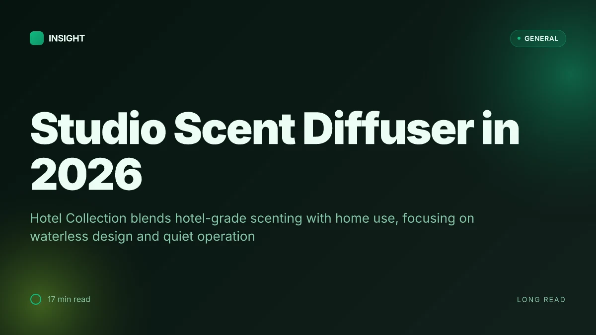 What makes the Studio Scent Diffuser from Hotel Collection stand out in 2026