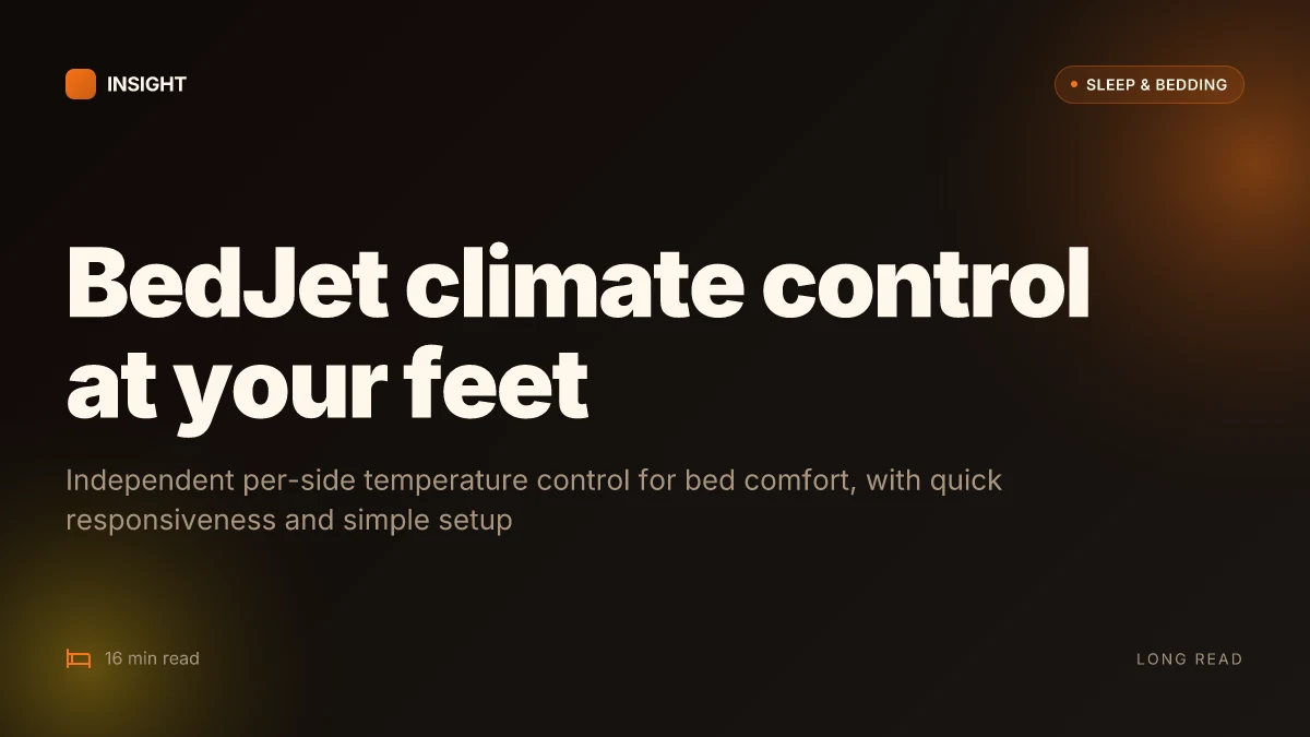 What is a bedjet and how does it heat and cool your side of the bed